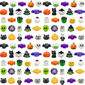 Anditoy 100 PCS Halloween Mochi Squishy Toys