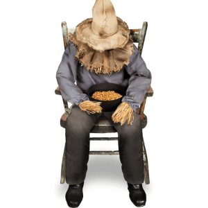 Spirit Halloween Sitting Scarecrow Animatronic