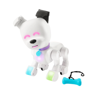 Dog-E Interactive Robot Dog with Colorful LED Lights, 200+ Sounds & Reactions, App Connected (Ages 6+)