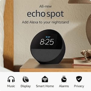 Amazon Echo Spot (2024 release)
Cool Amazon Products