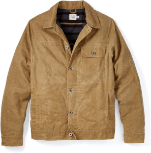 Flint and Tinder Flannel-Lined Waxed Trucker Jacket Christmas Gifts for Men