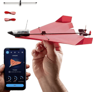 PowerUp Smartphone-Controlled Paper Airplane Kit Christmas gifts for men