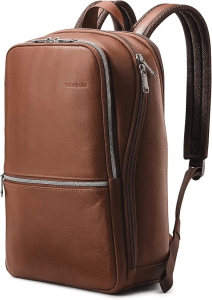 Samsonite Classic Leather Slim Backpack Christmas gifts for men