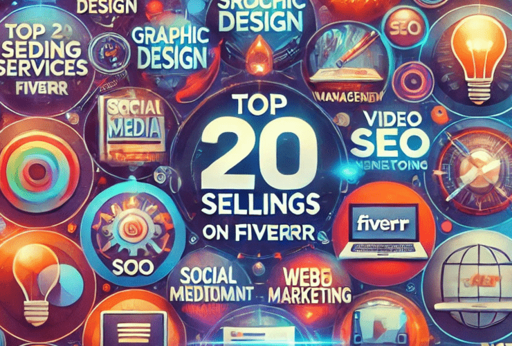 20 top selling services on Fiverr 2025