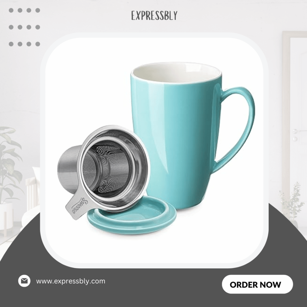 Sweese Tea Cup with Infuser and Lid best premium kitchen appliances