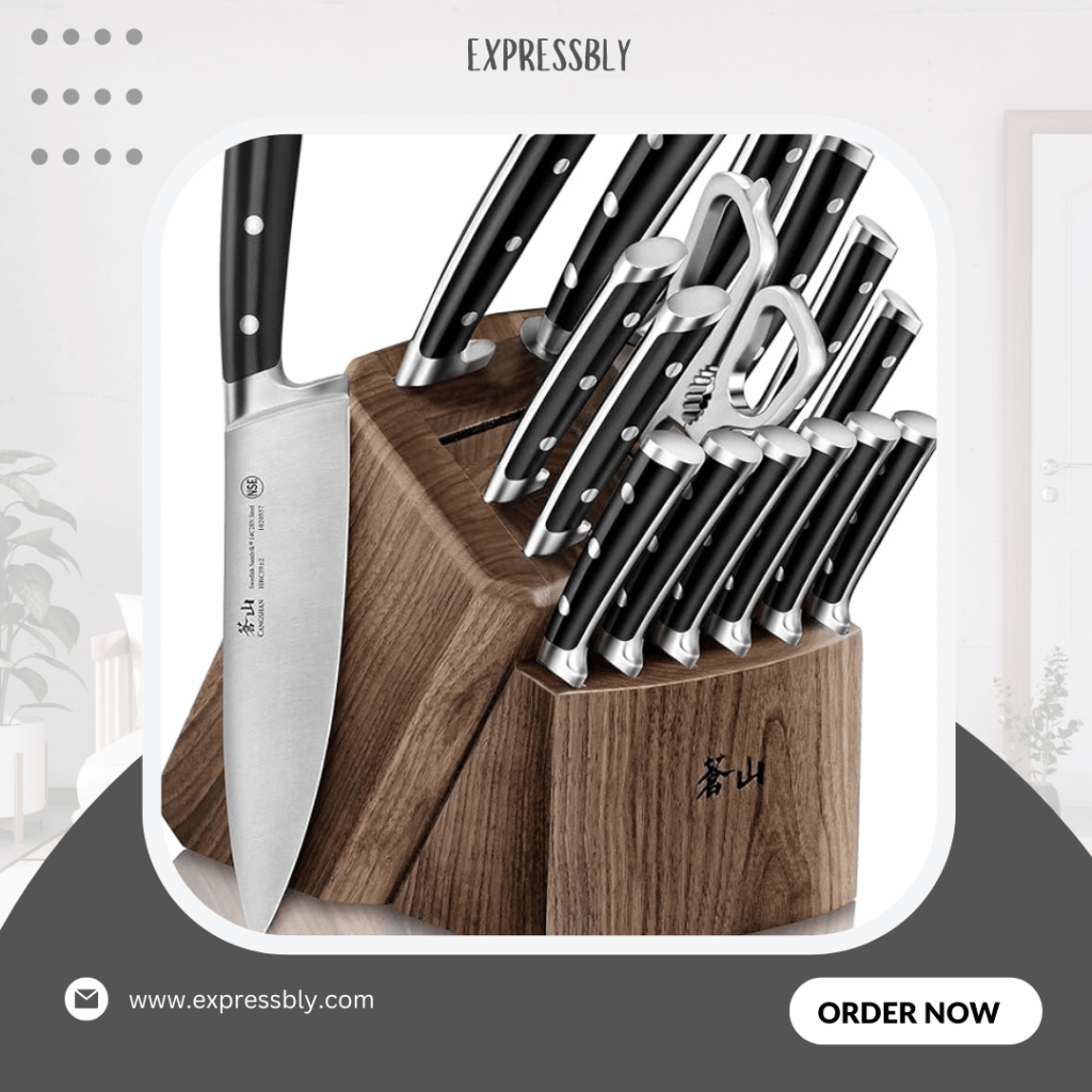 Cangshan TS Series 17-Piece Knife Block Set best premium kitchen knives