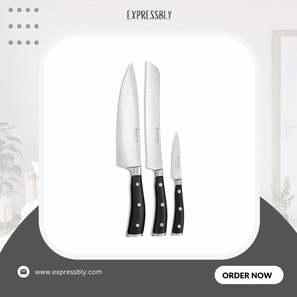 Wüsthof Classic IKON 3-Piece Starter Knife Set best premium kitchen knives